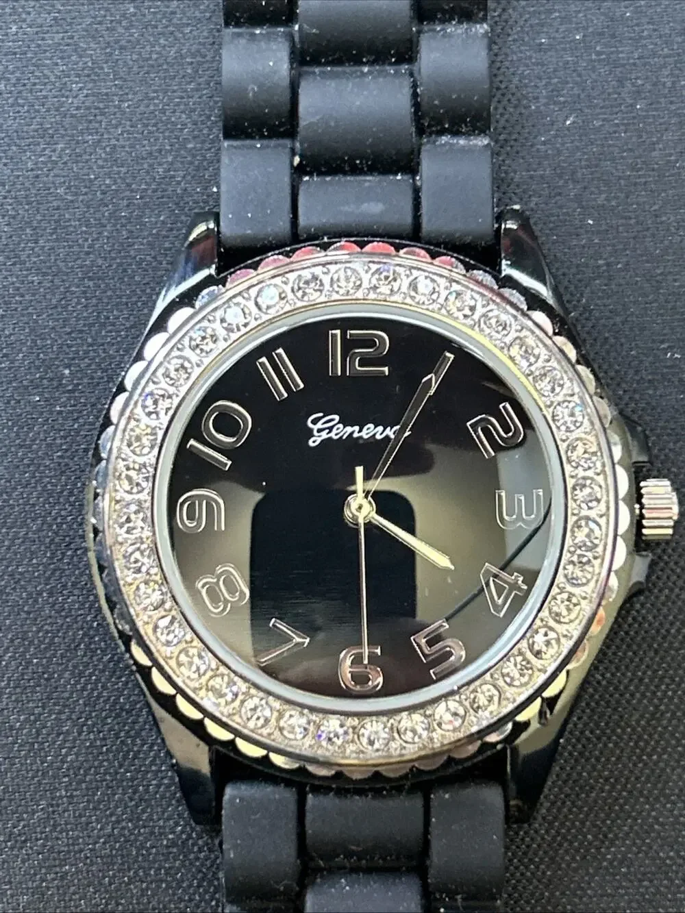 Geneva Black Dial And Band Women’s Quartz Watch